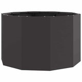 Fioriera Nero 60 x 60 x 35 cm Acciaio