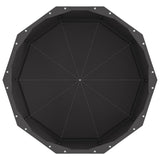 Fioriera Nero 60 x 60 x 35 cm Acciaio