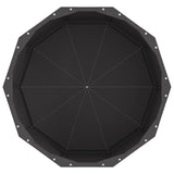 Fioriera Nero 60 x 60 x 35 cm Acciaio