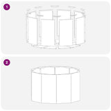 Fioriera Antracite 60 x 60 x 35 cm Acciaio