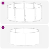 Fioriera Nero 120 x 120 x 50 cm Acciaio