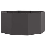 Fioriera Nero 120 x 120 x 50 cm Acciaio