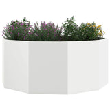 Fioriera Bianco 120 x 120 x 50 cm Acciaio