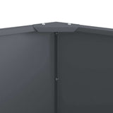 Fioriera Antracite 120 x 120 x 50 cm Acciaio