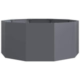 Fioriera Antracite 120 x 120 x 50 cm Acciaio