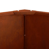 Fioriera Ruggine 120 x 120 x 50 cm