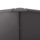 Fioriera Nero 90 x 90 x 50 cm Acciaio