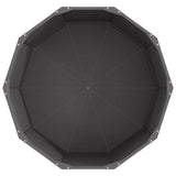 Fioriera Nero 90 x 90 x 50 cm Acciaio