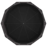 Fioriera Nero 60 x 60 x 50 cm Acciaio