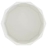 Fioriera Bianco 60 x 60 x 50 cm Acciaio