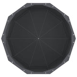 Fioriera Antracite 60 x 60 x 50 cm Acciaio