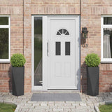 Fioriera 2 pcs Nero 30 x 30 x 75 cm Acciaio