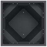 Fioriera Antracite 30 x 30 x 75 cm Acciaio