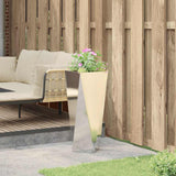 Fioriera Argento 30 x 30 x 75 cm Acciaio inossidabile