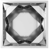 Fioriera Argento 30 x 30 x 75 cm Acciaio zincato