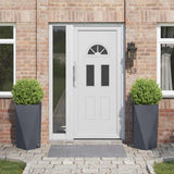 Fioriera 2 pcs Antracite 40 x 40 x 75 cm Acciaio