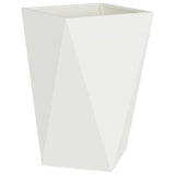 Fioriera 2 pcs Bianco 50 x 50 x 75 cm Acciaio