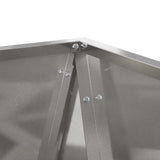 Fioriera Argento 50 x 50 x 75 cm Acciaio inossidabile