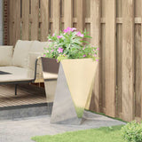 Fioriera Argento 50 x 50 x 75 cm Acciaio inossidabile