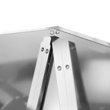 Fioriera 2 pcs Argento 50 x 50 x 75 cm Acciaio zincato