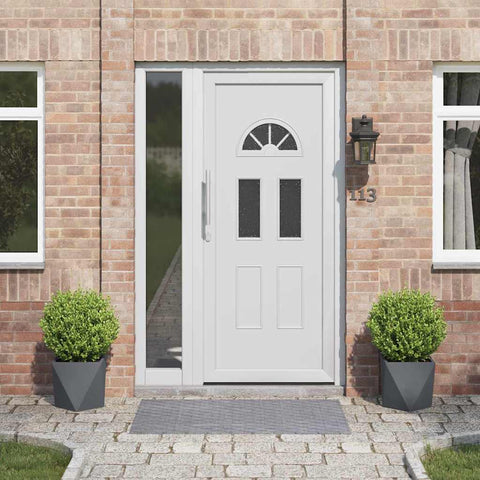 Fioriera 2 pcs Antracite 30 x 30 x 30 cm Acciaio