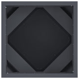 Fioriera 2 pcs Antracite 30 x 30 x 30 cm Acciaio