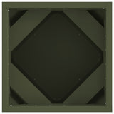 Fioriera 2 pcs Verde oliva 30 x 30 x 30 cm Acciaio