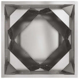 Fioriera 2 pcs Argento 30 x 30 x 30 cm Acciaio inossidabile