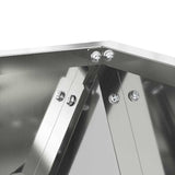 Fioriera 2 pcs Argento 30 x 30 x 30 cm Acciaio zincato