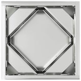 Fioriera 2 pcs Argento 30 x 30 x 30 cm Acciaio zincato