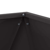 Fioriera 2 pcs Nero 40 x 40 x 40 cm Acciaio