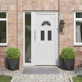 Fioriera 2 pcs Nero 40 x 40 x 40 cm Acciaio