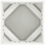 Fioriera 2 pcs Bianco 40 x 40 x 40 cm Acciaio