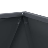 Fioriera Antracite 40 x 40 x 40 cm Acciaio