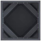 Fioriera Antracite 40 x 40 x 40 cm Acciaio