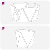 Fioriera 2 pcs Antracite 40 x 40 x 40 cm Acciaio