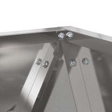 Fioriera Argento 40 x 40 x 40 cm Acciaio inossidabile