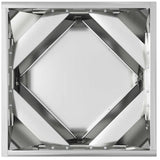 Fioriera 2 pcs Argento 40 x 40 x 40 cm Acciaio zincato