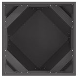 Fioriera Nero 50 x 50 x 50 cm Acciaio