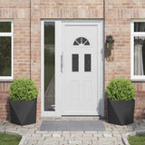 Fioriera 2 pcs Nero 50 x 50 x 50 cm Acciaio