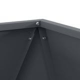 Fioriera Antracite 50 x 50 x 50 cm Acciaio