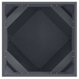 Fioriera 2 pcs Antracite 50 x 50 x 50 cm Acciaio