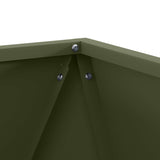 Fioriera 2 pcs Verde oliva 50 x 50 x 50 cm Acciaio