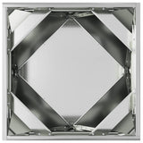 Fioriera 2 pcs Argento 50 x 50 x 50 cm Acciaio zincato