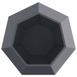 Fioriera Antracite 100 x 100 x 80 cm Acciaio