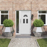 Fioriera 2 pcs Argento 100 x 100 x 80 cm Acciaio zincato