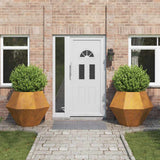 Fioriera 2 pcs Ruggine 100 x 100 x 80 cm