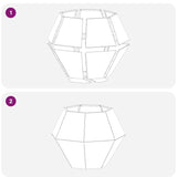 Fioriera 2 pcs Antracite 75 x 75 x 60 cm Acciaio