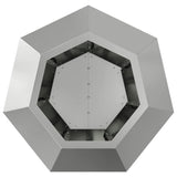 Fioriera Argento 50 x 50 x 40 cm Acciaio zincato