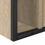 Set di mobili per il bagno con lo scaffale 3 pcs Rovere Sonoma